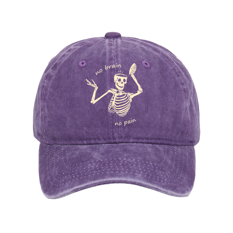 Tokyo-Tiger Skeletons Feel No Pain Washed Cap