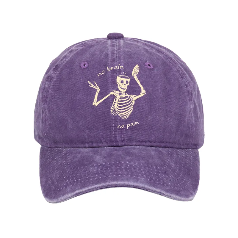 Tokyo-Tiger Skeletons Feel No Pain Washed Cap