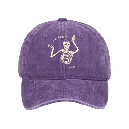 Tokyo-Tiger Skeletons Feel No Pain Washed Cap