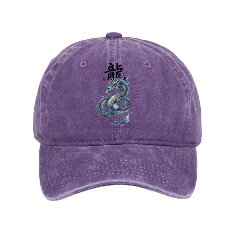 Tokyo-Tiger Mythic Blue Dragon Washed Cap