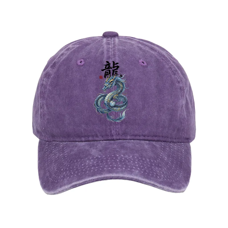 Tokyo-Tiger Mythic Blue Dragon Washed Cap