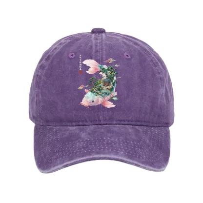 Tokyo-Tiger Journey Of The Flowing Koi Washed Cap