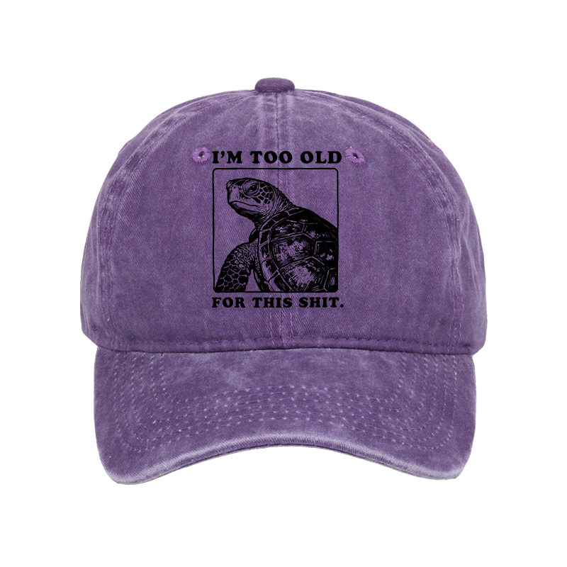 Tokyo-Tiger Turtle I Quit Meme Energy Washed Cap