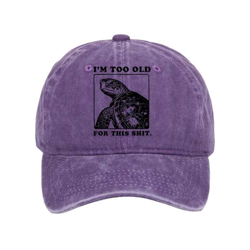 Tokyo-Tiger Turtle I Quit Meme Energy Washed Cap