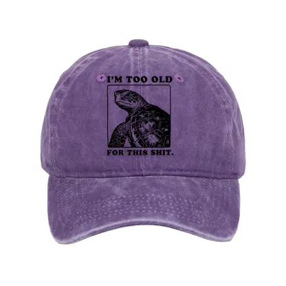Tokyo-Tiger Turtle I Quit Meme Energy Washed Cap