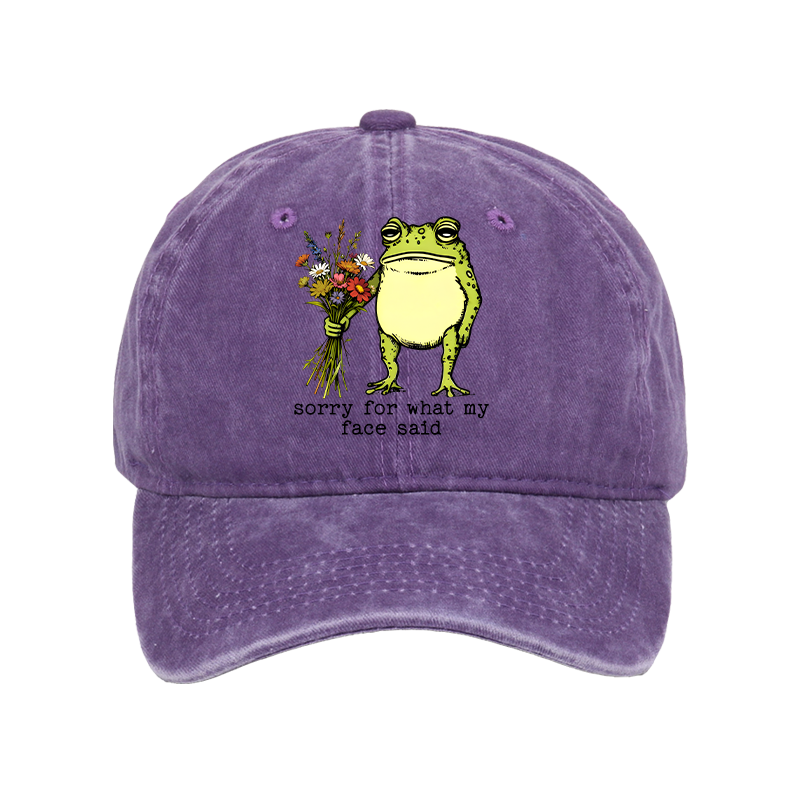 Tokyo-Tiger Frog Sorry Mode Activated Washed Cap