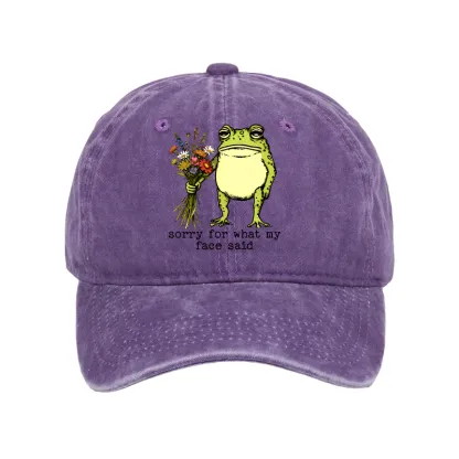 Tokyo-Tiger Frog Sorry Mode Activated Washed Cap