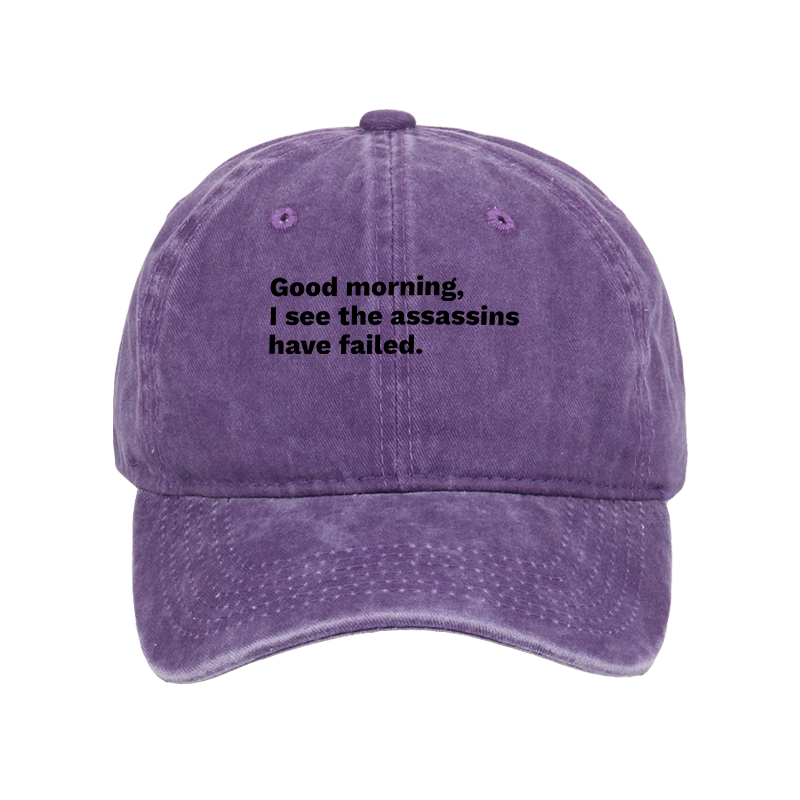 Tokyo-Tiger Assassins Failed Morning Quote Art Washed Cap