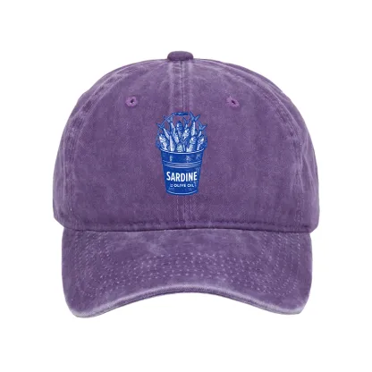 Tokyo-Tiger Vintage Bucket Full Of Fresh Sardines Washed Cap