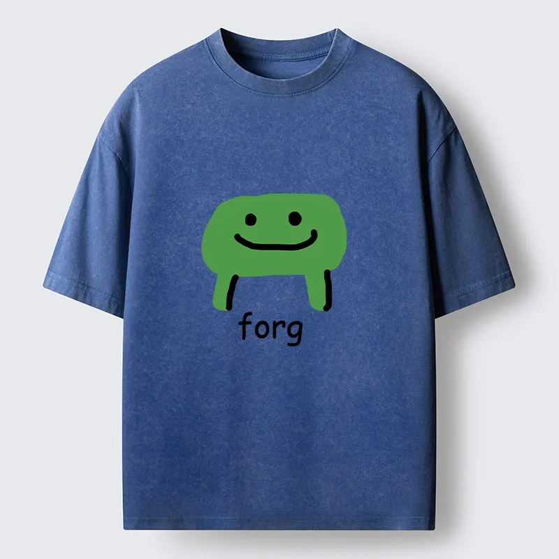 Tokyo-Tiger Smiling Forg Washed T-Shirt