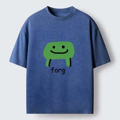 Tokyo-Tiger Smiling Forg Washed T-Shirt