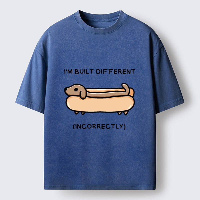 Tokyo-Tiger Built Different Dog Washed T-Shirt