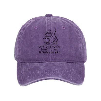 Tokyo-Tiger Funny Meme Sarcastic Rat Life Truth Washed Cap