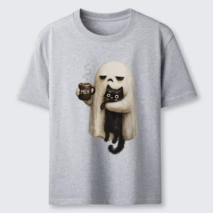Tokyo-Tiger Ghost Cat Coffee Mood Classic T-Shirt