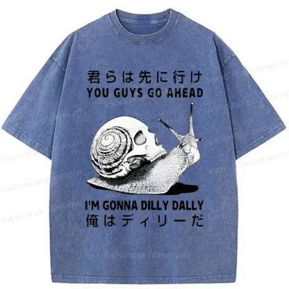 Tokyo-Tiger Dilly Dally's Snail Washed T-Shirt