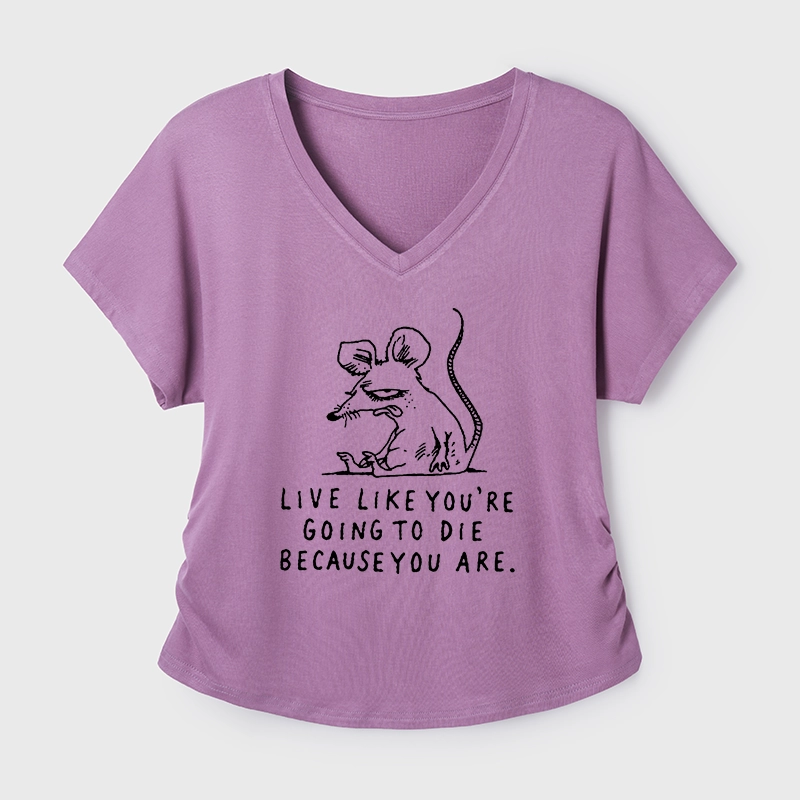 Tokyo-Tiger Funny Meme Sarcastic Rat Life Truth Modal Dolman Sleeve T-Shirt