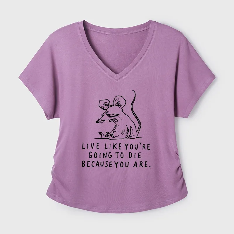 Tokyo-Tiger Funny Meme Sarcastic Rat Life Truth Modal Dolman Sleeve T-Shirt