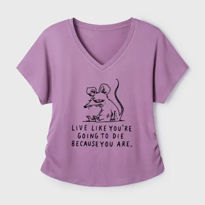Tokyo-Tiger Funny Meme Sarcastic Rat Life Truth Modal Dolman Sleeve T-Shirt