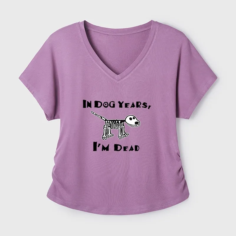 Tokyo-Tiger Funny Meme Old Dog Dead In Dog Years Vibe Modal Dolman Sleeve T-Shirt