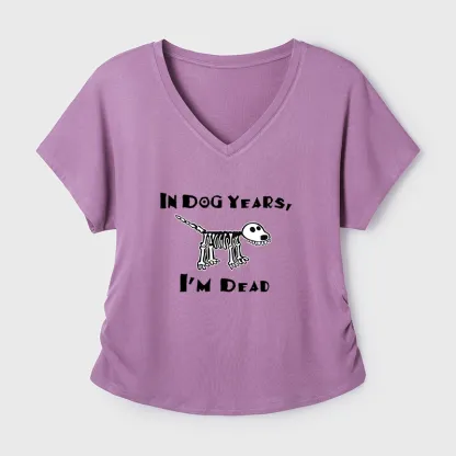 Tokyo-Tiger Funny Meme Old Dog Dead In Dog Years Vibe Modal Dolman Sleeve T-Shirt