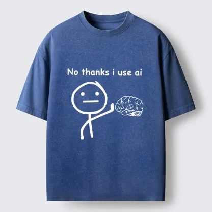 Tokyo‑Tiger Meme Skip Brain Use Ai Washed T‑-Shirt