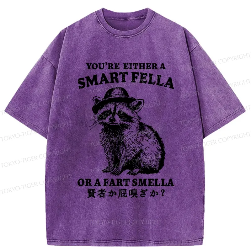 Tokyo-Tiger Sage Or Fart-sniffer Washed T-Shirt