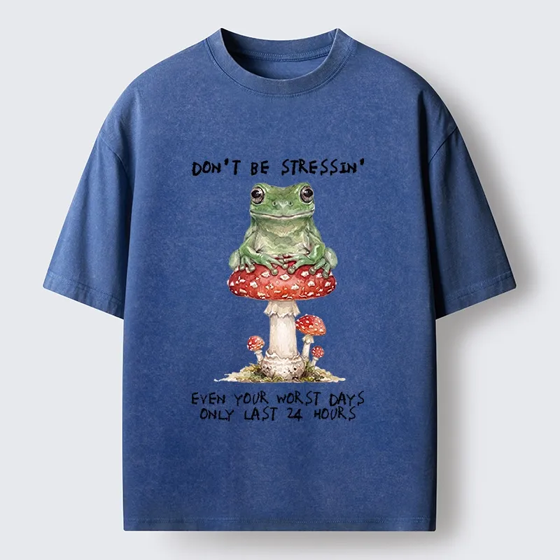 Tokyo‑Tiger Relax Positive Frog Washed T‑-Shirt