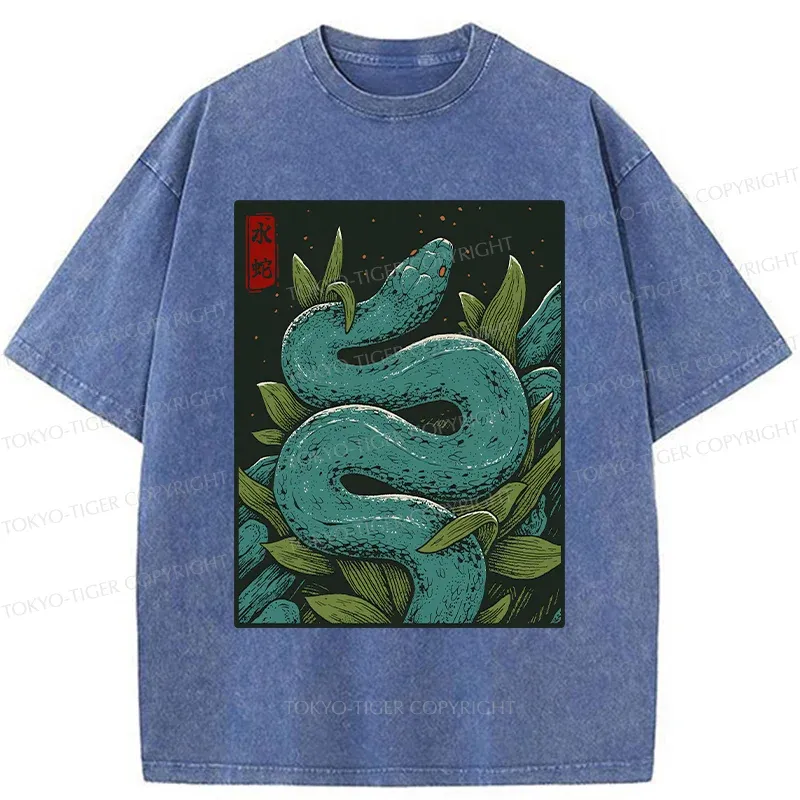 Tokyo-Tiger Vintage Python Washed T-Shirt