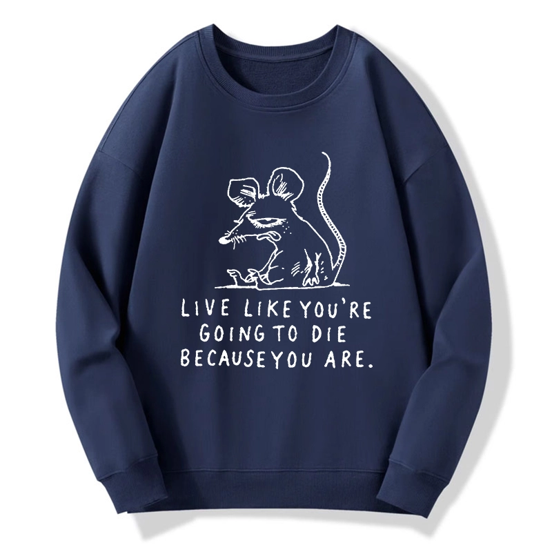 Tokyo-Tiger Funny Meme Sarcastic Rat Life Truth Classic Sweatshirt
