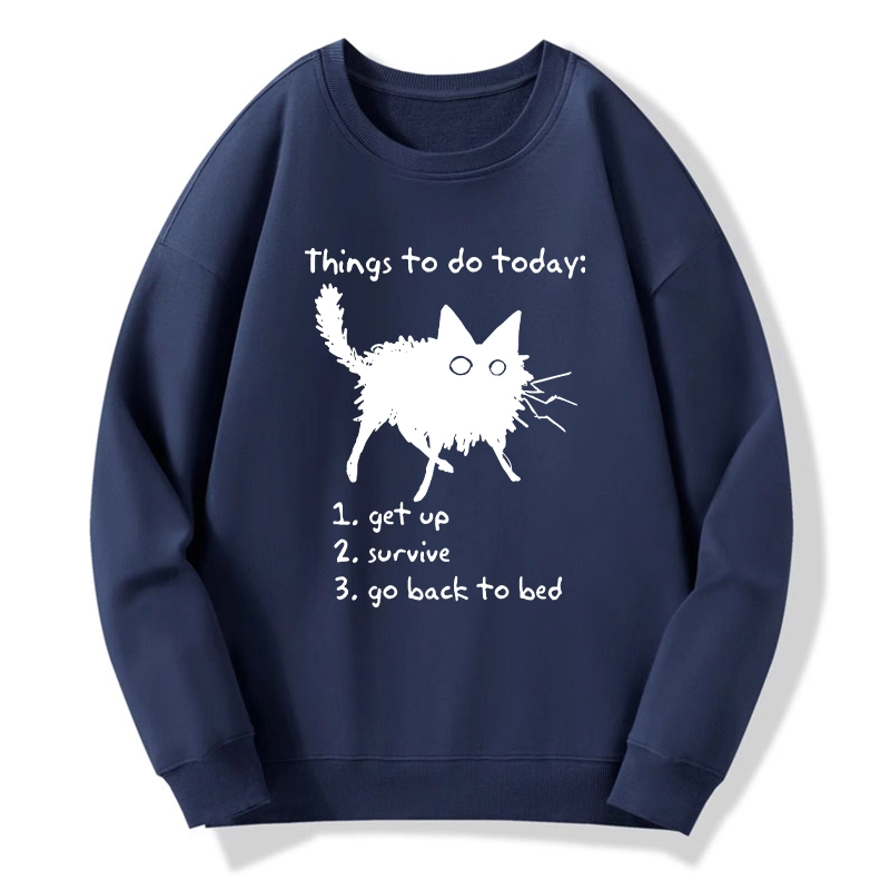 Tokyo-Tiger Lazy Cat Survive Day Funny Meme Classic Sweatshirt