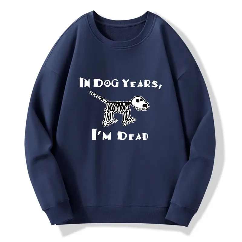 Tokyo-Tiger Funny Meme Old Dog Dead In Dog Years Vibe Classic Sweatshirt