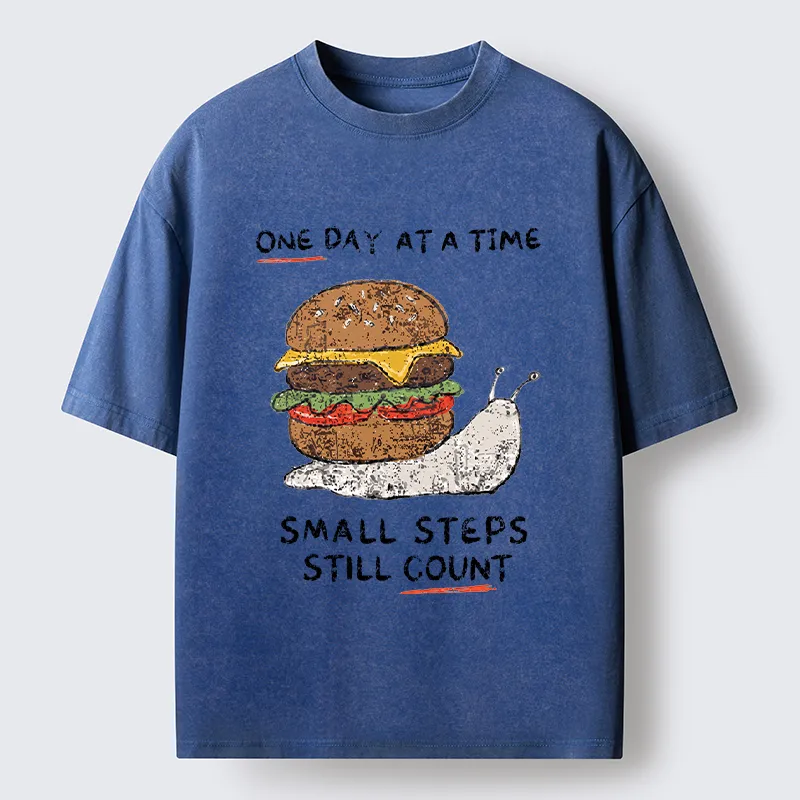 Tokyo‑Tiger Hamburger Snails Meme Washed T-Shirt