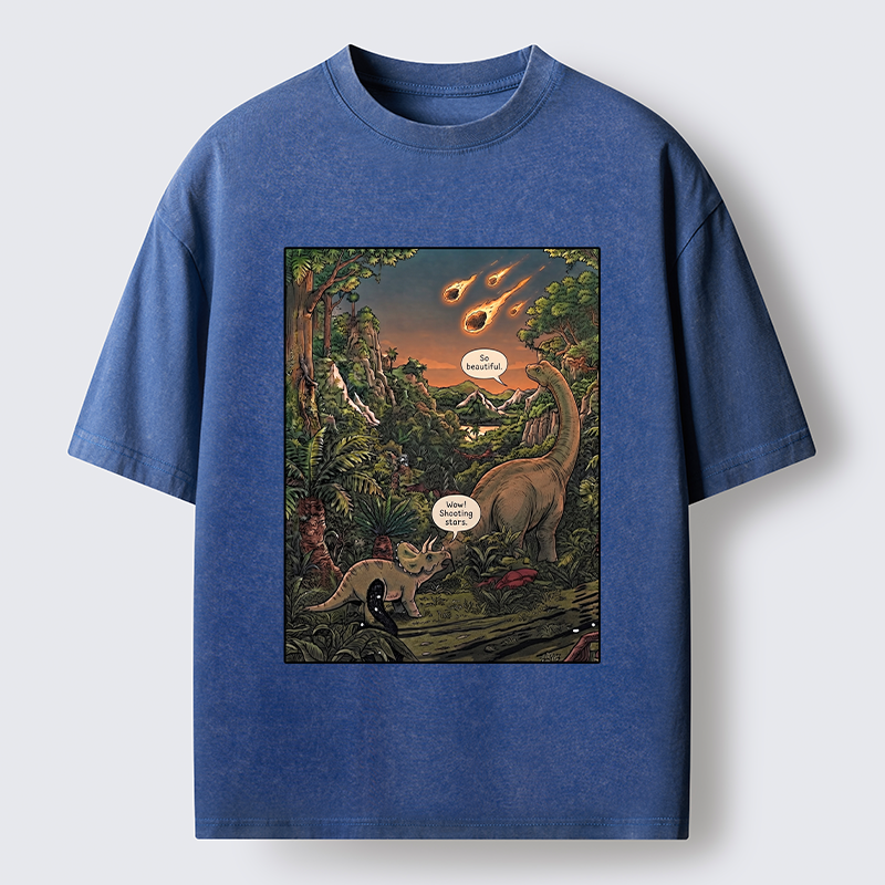Tokyo‑Tiger Meteor Disaster Funny Washed T-Shirt