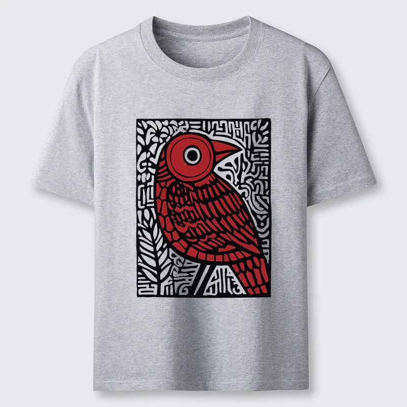 Tokyo-Tiger Retro Woodblock Bird Classic T-Shirt