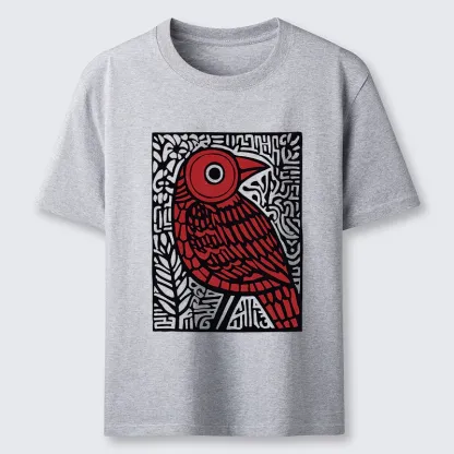 Tokyo-Tiger Retro Woodblock Bird Classic T-Shirt