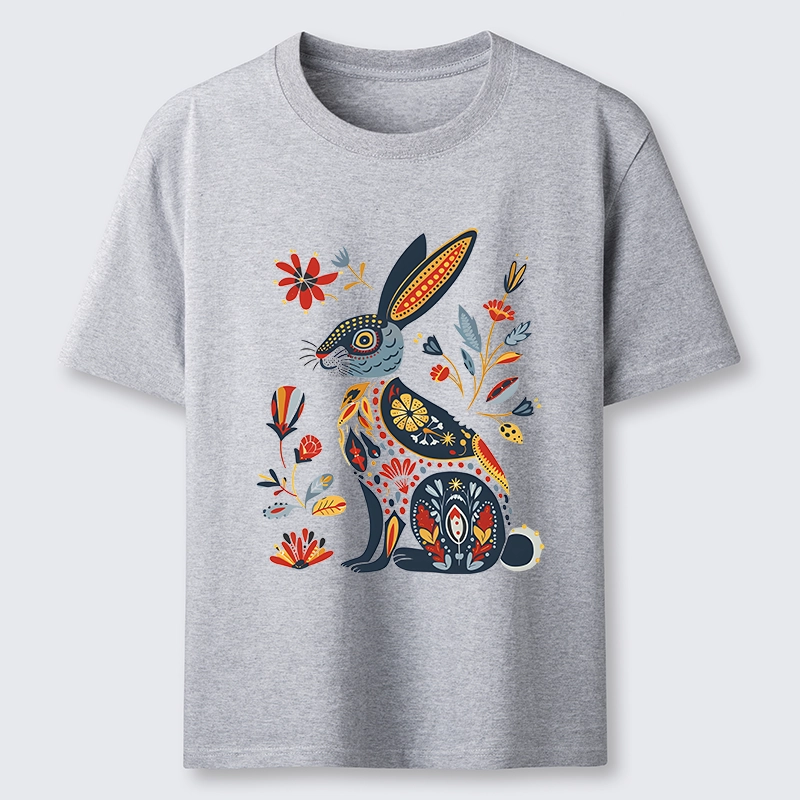 Tokyo-Tiger Folk Hare Bloom Classic T-Shirt