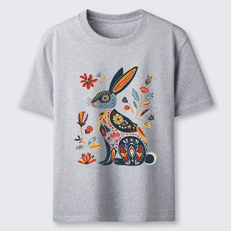 Tokyo-Tiger Folk Hare Bloom Classic T-Shirt