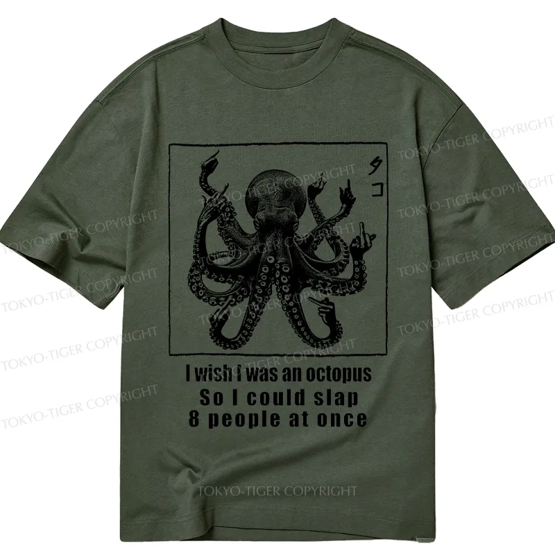 Tokyo-Tiger I Wish I Was An Octopus Classic T-Shirt