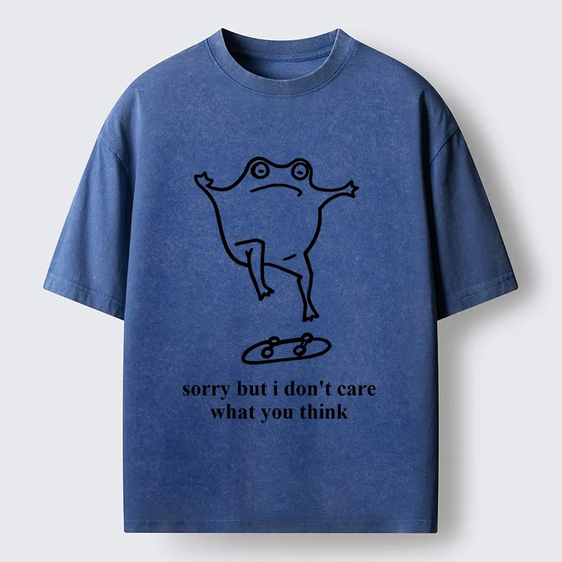 Tokyo-Tiger Skate Frog No Worries Art Washed T-Shirt
