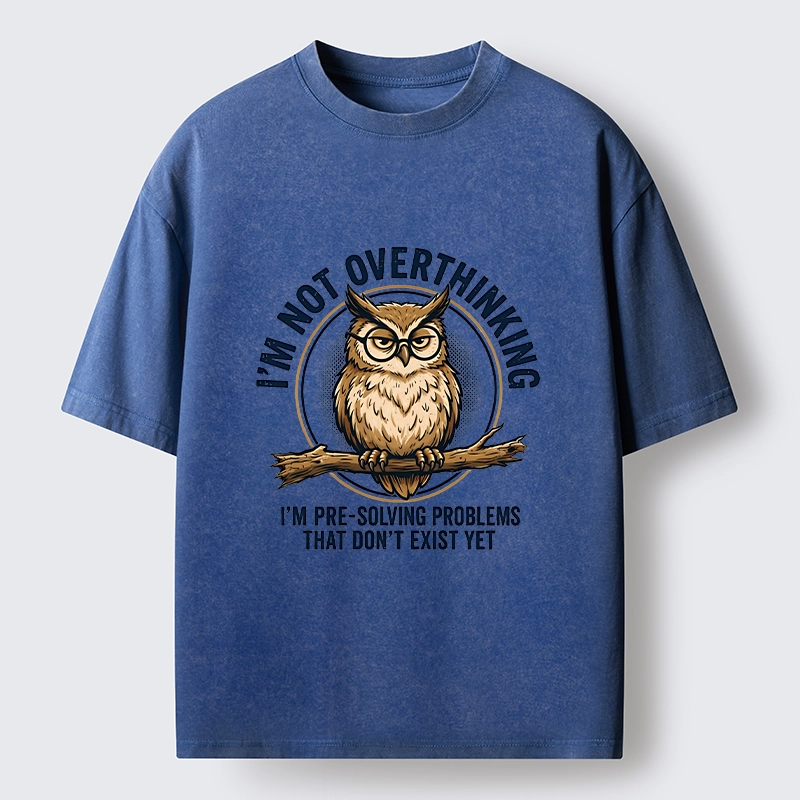 Tokyo-Tiger Overthink Master Owl Washed T-Shirt