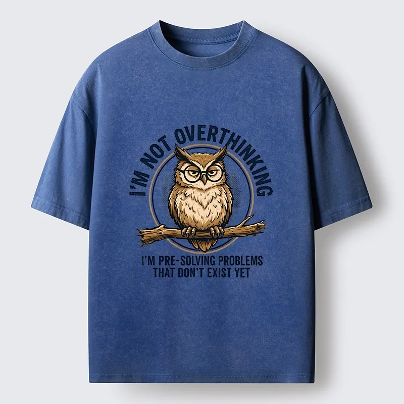 Tokyo-Tiger Overthink Master Owl Washed T-Shirt
