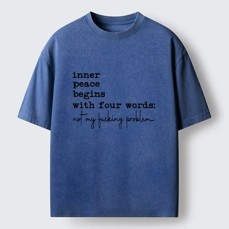 Tokyo‑Tiger Sarcastic Life Vibe Washed T‑Shirt