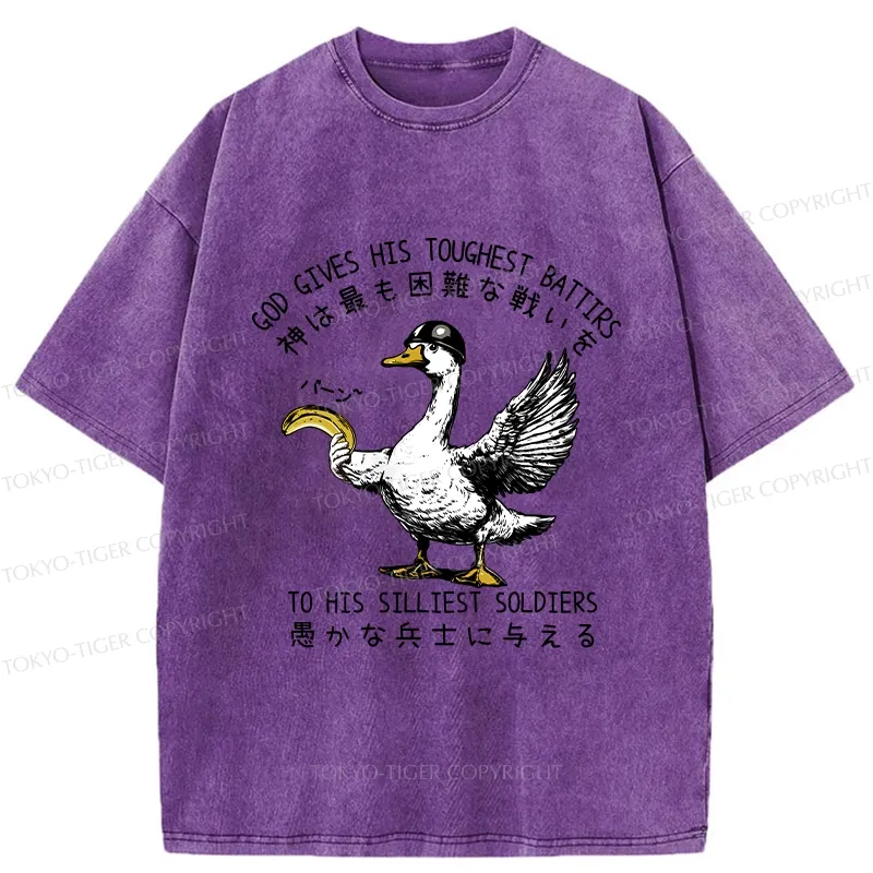Tokyo-Tiger The Silliest Soldier Washed T-Shirt