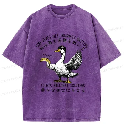 Tokyo-Tiger The Silliest Soldier Washed T-Shirt
