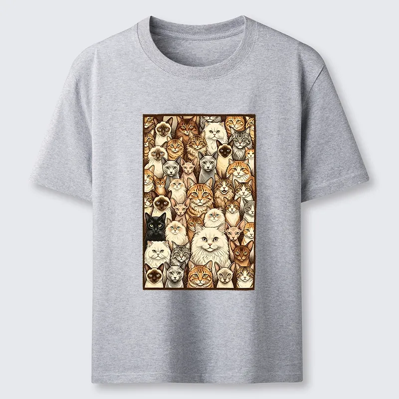 Tokyo-Tiger Many Cat Crew Classic T-Shirt