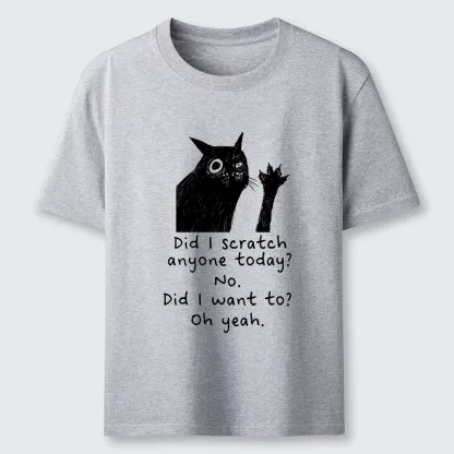 Tokyo-Tiger Black Cat Scratches People Classic T-Shirt