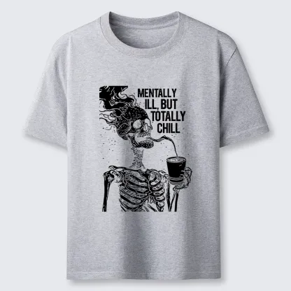 Tokyo-Tiger Funny Skeleton Chill Classic T-Shirt