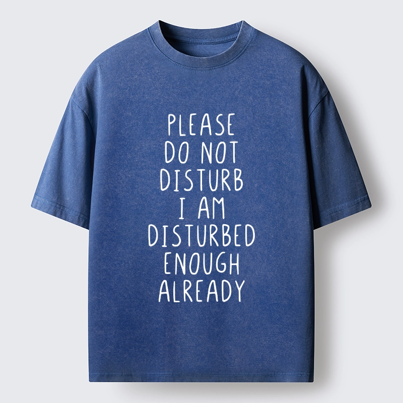 Tokyo-Tiger Leave Me Alone Vibe Washed T-Shirt