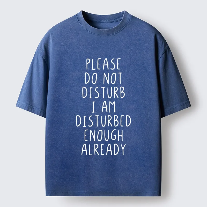 Tokyo-Tiger Leave Me Alone Vibe Washed T-Shirt