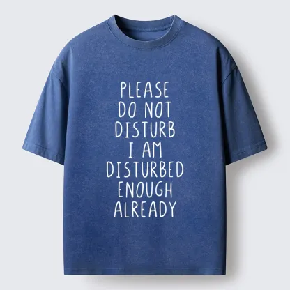 Tokyo-Tiger Leave Me Alone Vibe Washed T-Shirt